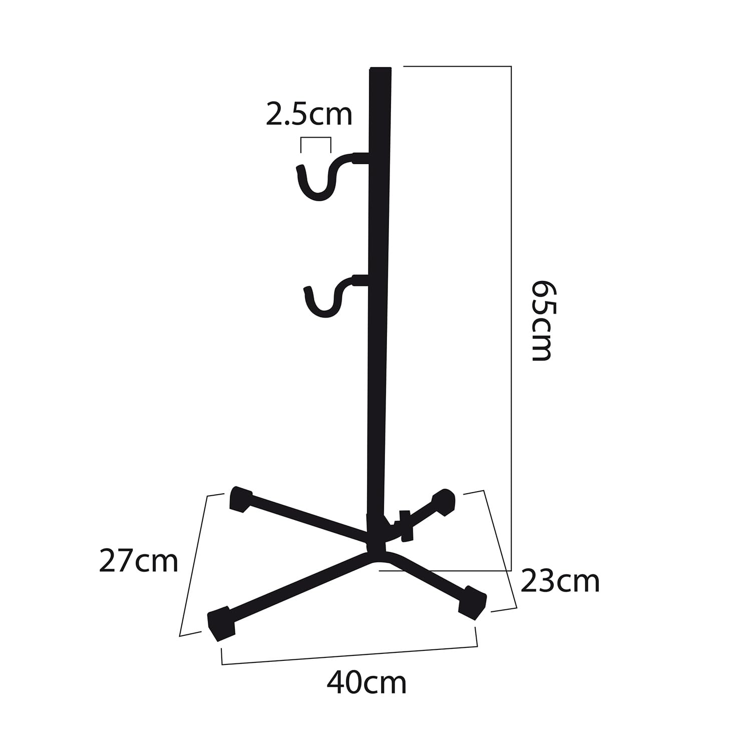 Maclean MC-434 Maniglia di servizio per bicicletta Supporto Servizio in acciaio 20 kg Compatibile biciclette MTB ruote da 27,5 Pollici nero Cavaletto Manutenzione