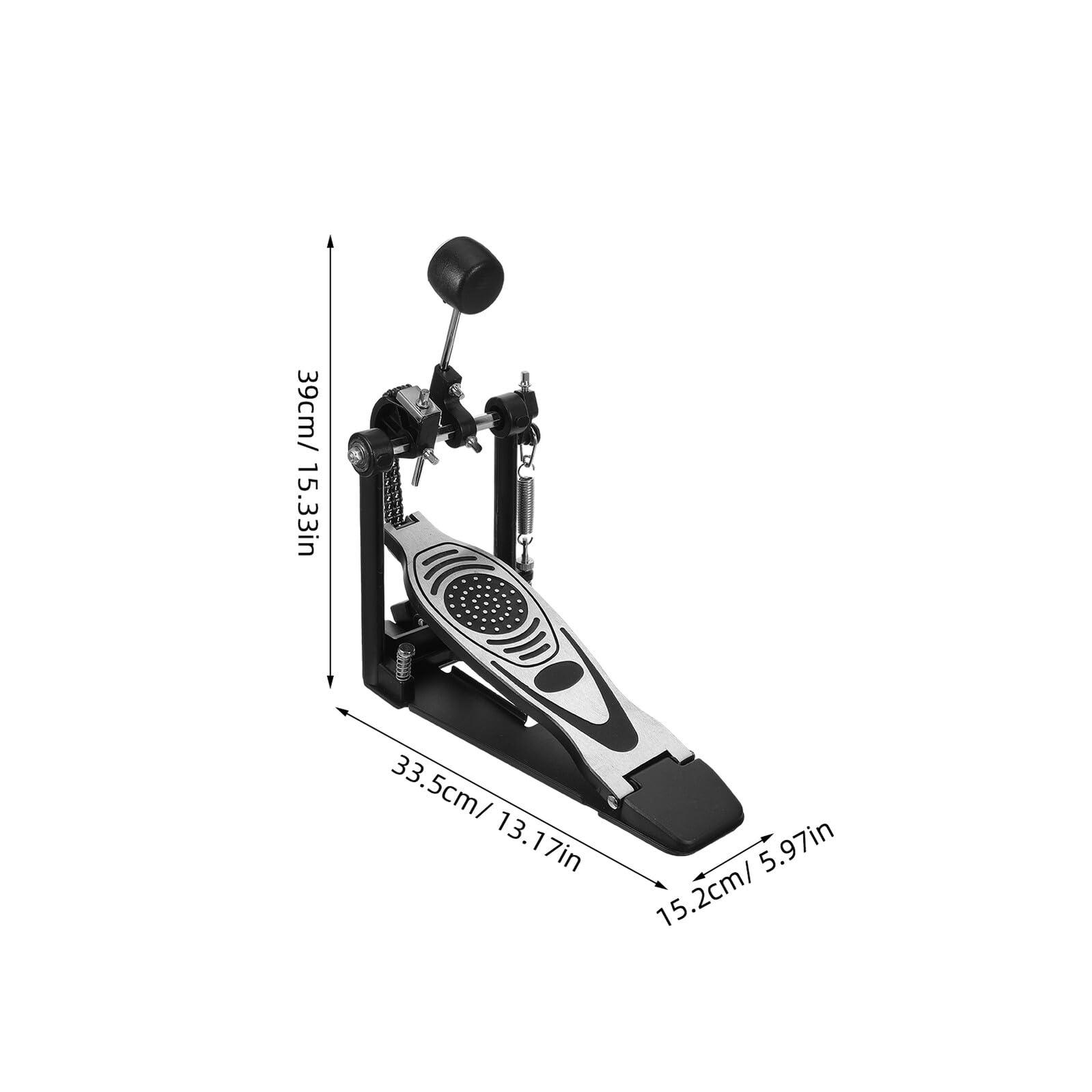 Pedale per Grancassa in Metallo Leggero, Pedale Doppio per Batteria Acustica ed Elettronica, Accessorio per Esercitazioni Musicali e Performance Professionali