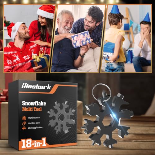Stocking Stuffers for Men Gifts 18 in 1 Snowflake Multitool Black - image 7