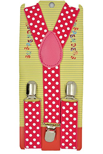 CUTE Baby Toddler Kids Children Boys Polka Dot Elastic Suspender & Plain Bow Tie Set2