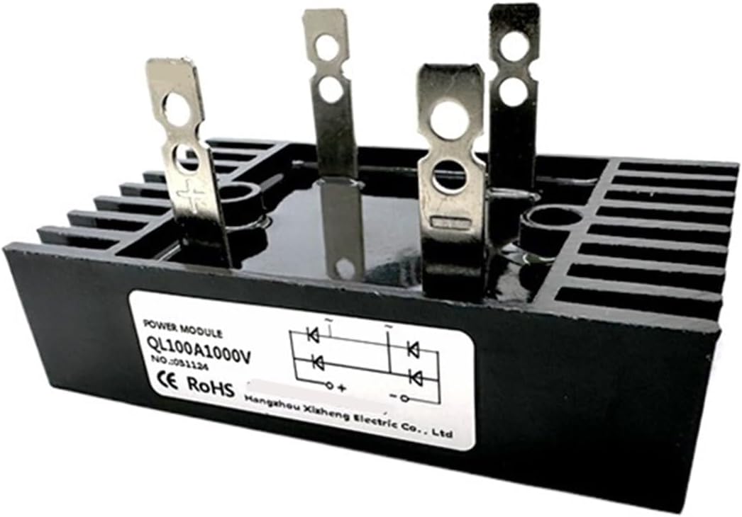 1pc 100A Amp 1000V 1200V 1600V Voltage 2-Phase Diode Bridge Rectifier High Power(QL100A-1000V)