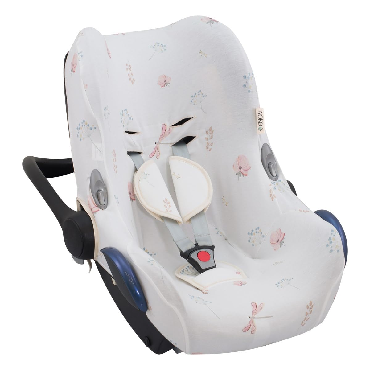 JYOKO KIDS Rivestimento per seggiolino auto in cotone compatibile con Maxi Cosi Cabriofix City Streety (Dragonfly)