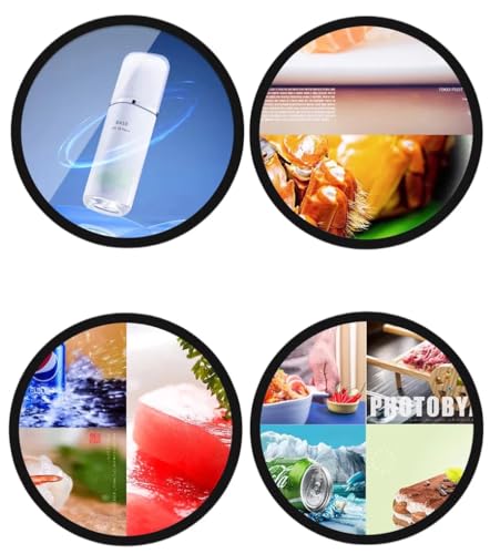 Image of 15.7 Inch (Dia.400mm Viewable) Round LCD Display Screen, with Capacitive Touch (Optional), Cloud /APP /USB Disk