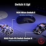 ASUS ROG Keris II Origin Wireless Gaming Mouse – Right-Handed Ergonomic, 65g, Tri-Mode Connectivity, 42K DPI, up to 127Hr Battery, Web-Based Configuration, PC/Mac Support - Image 4