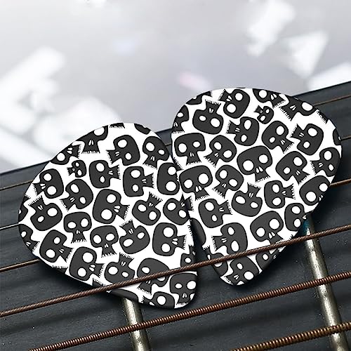 Lot de 12 médiators en forme de crânes pour guitare électrique et basse dans une boîte - Les Beatles, Paul McCartney, John Lennon, RIngo Starr, George Harrison Lot de 12 médiators en forme de crânes pour guitare électrique et basse dans une boîte – Image 8