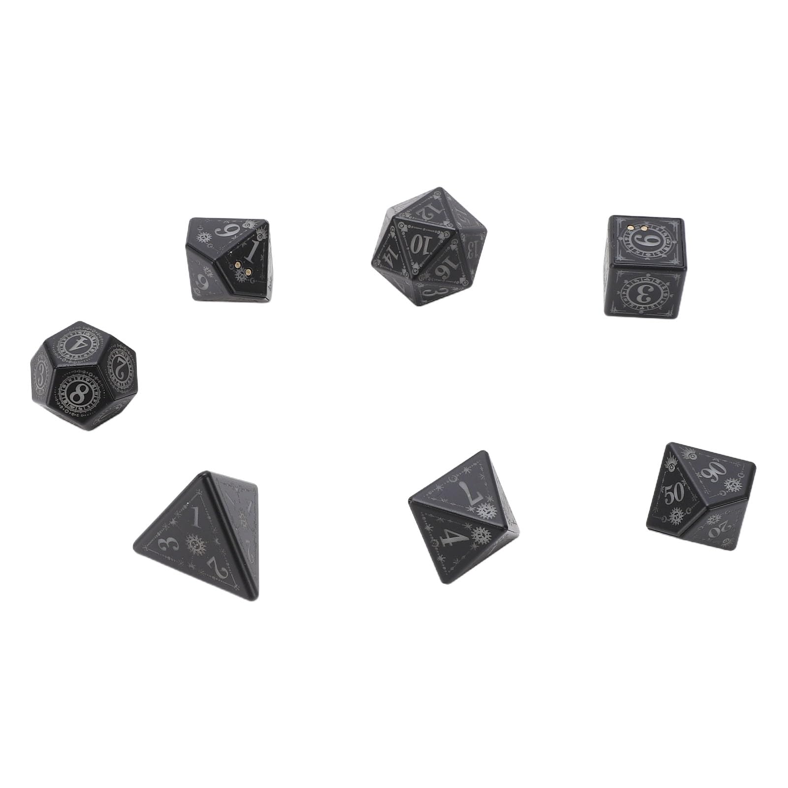 Luocute Set di Dadi Illuminati a LED, Dadi DND Poliedrici Ricaricabili con Scatola di Ricarica per Giochi Tavolo di Ruolo Dungeons and Dragons