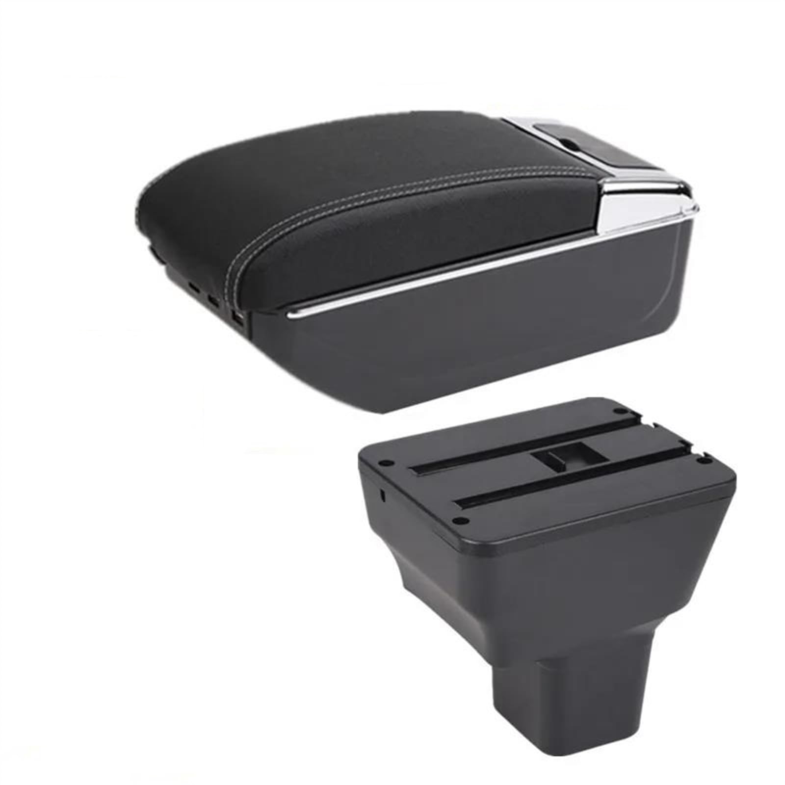 Ysdsls C White Line Car Interior Accessories Center Console Storage Box Multifunctional Armrest For Versa For Almera