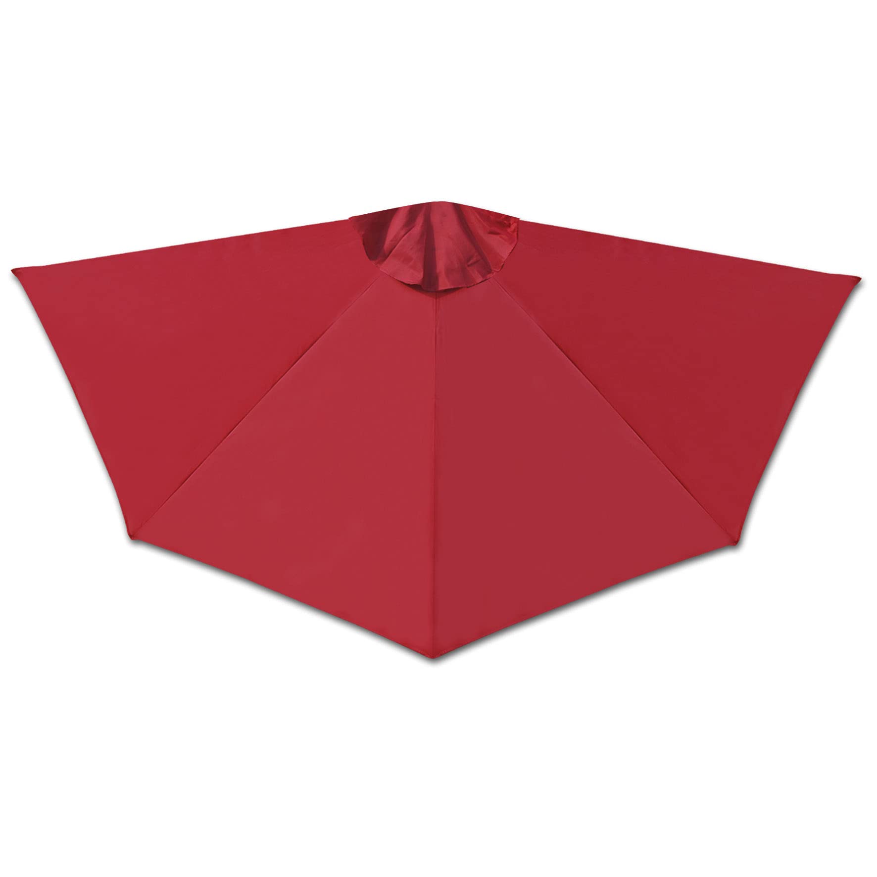 Strong Camel Replacement Canopy Cover for 10' Patio Half Umbrella 10ft 5 Ribs Half Umbrella (Burgundy)