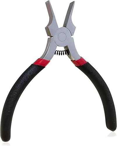 Alicates de punta plana ancha Alicates de mandíbula lisa herramienta de reparación para hacer joyas doblado de alambre