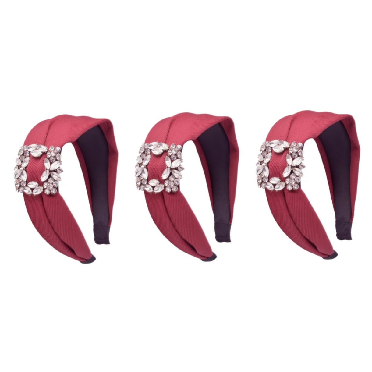 Healeved 3 Eleganti Cerchietti Per Da Donna Con Fascia Larga E Strass Per L'uso Quotidiano E Per Le Occasioni Speciali