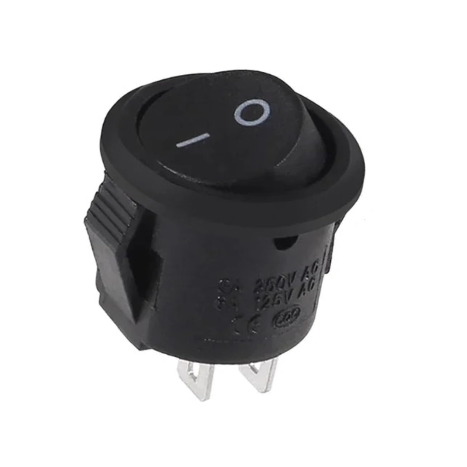 Przycisk Uruchamiania‌ 5/20 szt. KCD1 Okrągły przełącznik kołyskowy 2-stykowy WŁ.-WYŁ. 10A/125VAC SPST 23mm Samochodowe przełączniki przyciskowe