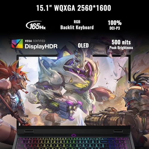 Image of Lenovo Legion 5 15AHP10 RTX 5060 AI Gaming Laptop,15.1 OLED WQXGA(2560 x 1600) 165Hz 500 Nits,AMD Ryzen 7 260,64GB DDR5 RAM,4TB SSD,RGB Backlit Keyboard,W11H,Wi-Fi 7,Bundle with PCO Laptop Cooler
