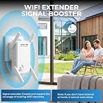 2026 WiFi Extender Signal Booster for Home, WiFi 6 Range Extender Wireless Repeater, Internet Extender Booster 5G, Long Range Signal Amplifier, Extend WiFi Coverage, Many Devices, Fix Dead Zones - Image 2