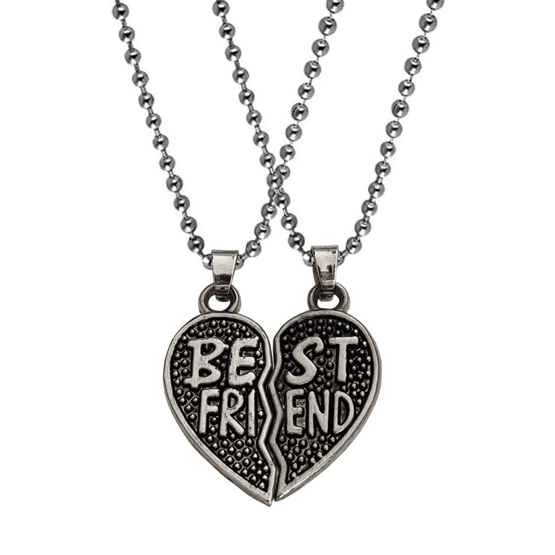See full amazon price history chart for M Men Style Friend Ship Day Gift Heart Broken Best Friend Couple Locket Silver And Black Zinc And Metal Pendant Necklace Chain For Men And Women SPn2024101 M Men Style Friend Ship Day Gift Heart Broken Best Friend Couple Locket Silver And Black Zinc And Metal Pendant Necklace Chain For Men And Women SPn2024101 (B0D5XX83RM) Amazon Price History, Amazon Price Tracker