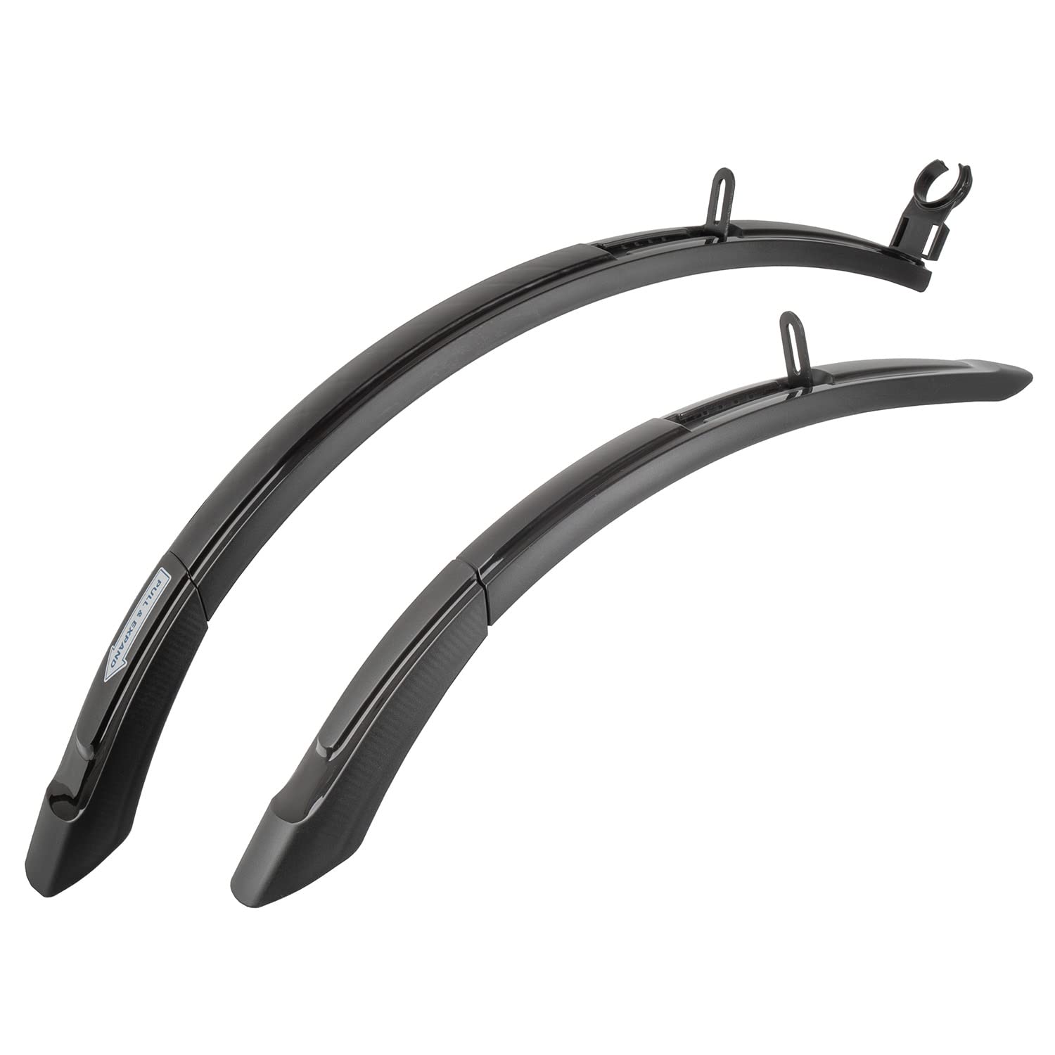 M-Wave Unisex-Adult MUD MAX F+R ADJ S Mudguard Set for 20-24 Inches, Black