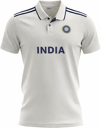 Cricket Kid White Test Jersey Unisex- StadiumEX