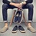 CASMAG Men's Fashion Casual Cloth Shoes Canvas Slip-on Loafers Espadrille Leisure Walking Sneakers Moccasins Boat Shoes Gray 9