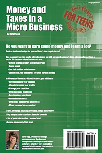 Money and Taxes in a Micro Business (Micro Business for Teens) - Image 2