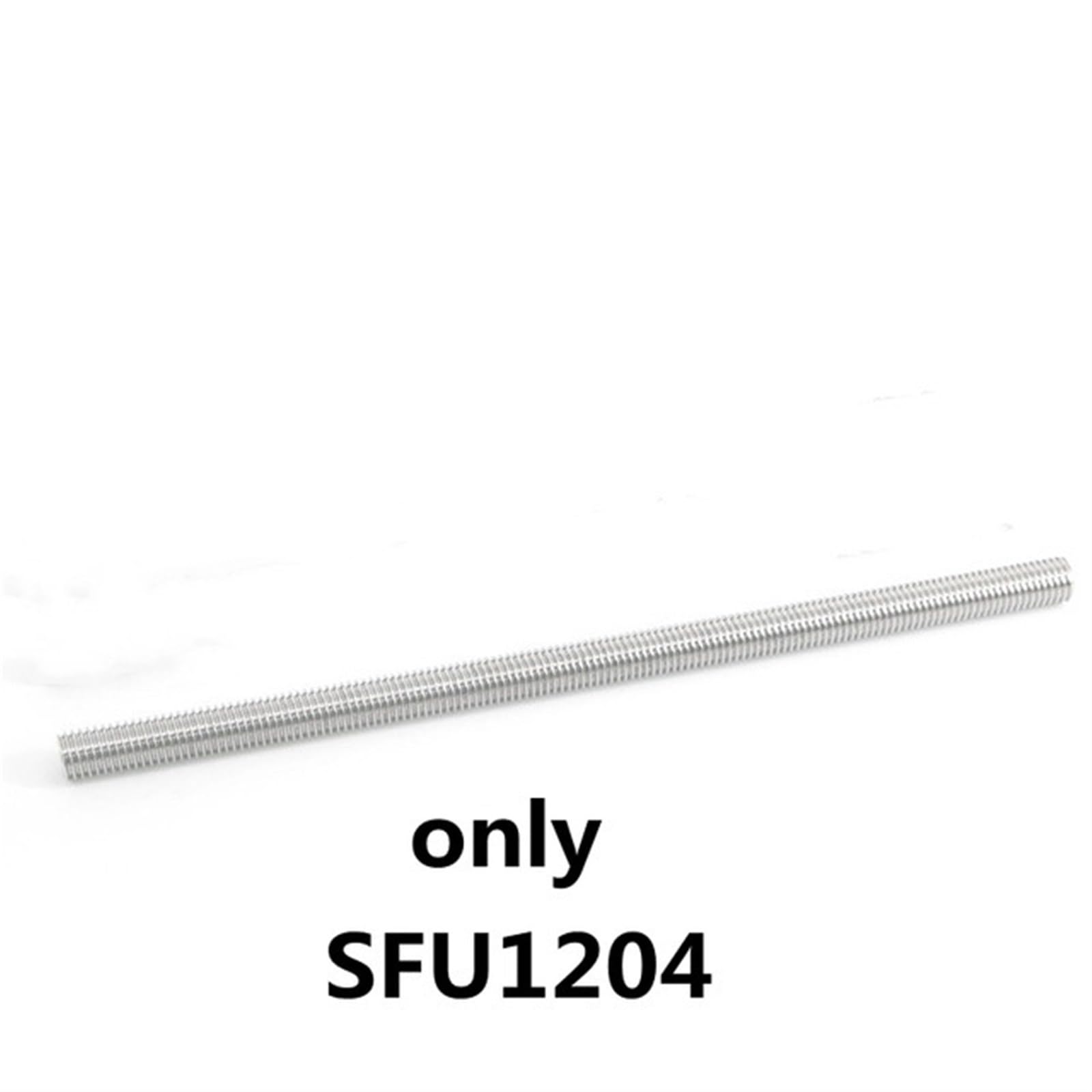 Husillo de bolas C7 1204 de 12 mm de diámetro, paso de 4 mm, rosca derecha, varilla completamente roscada for control de movimiento de precisión viaje por etapas(500mm)