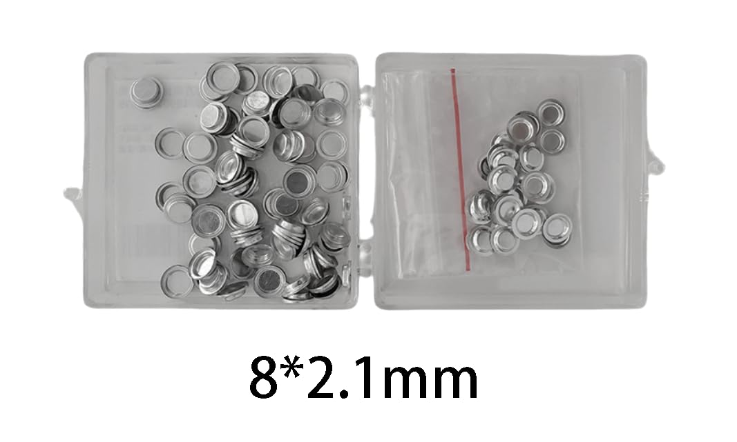 100 Uds. Crisoles DSC TGA platos de muestra de cerámica de alúmina de aluminio | Crisoles de análisis térmico de precisión for DSC(8x2.1mm)