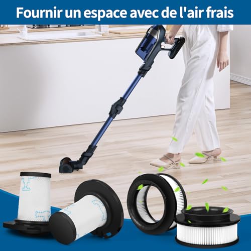 Filtres Lavables pour Rowenta X-Force Flex Équivalent ZR009007 - 7