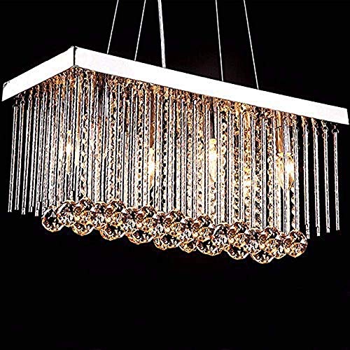 Lustre de salle à manger moderne en format rectangulaire 50cm avec éclairage LED - 5