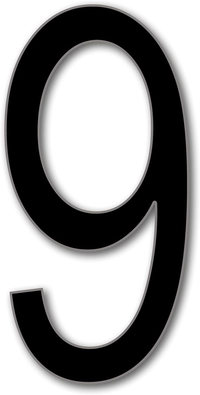 Amazon.com: House Number 9 Arial Door Numbers in 3 Sizes (15, 20, 25cm ...
