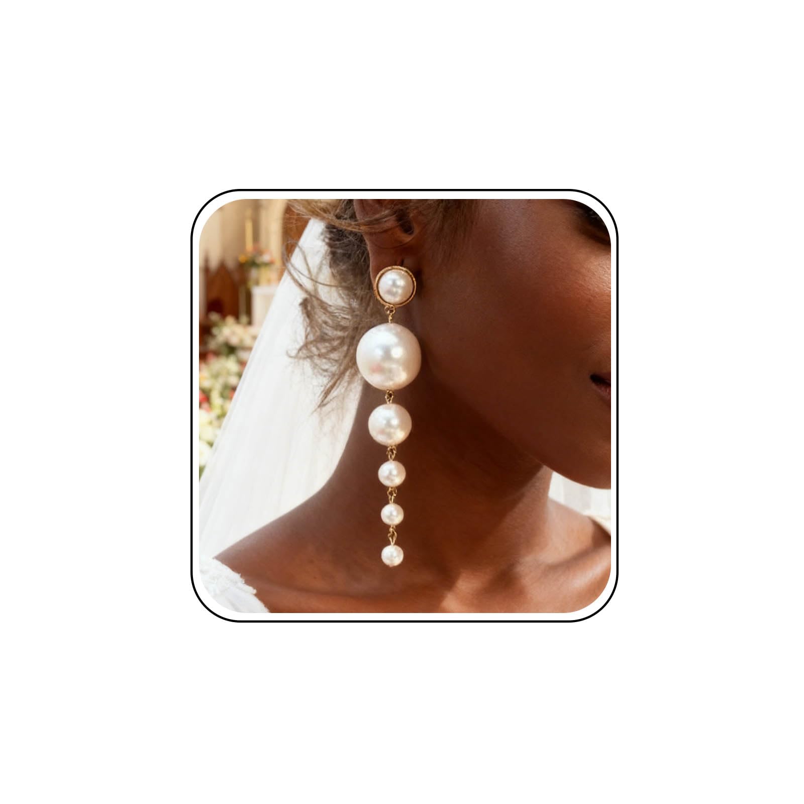 Pendient de tuerca con diamant de imitación para mujer, aret de