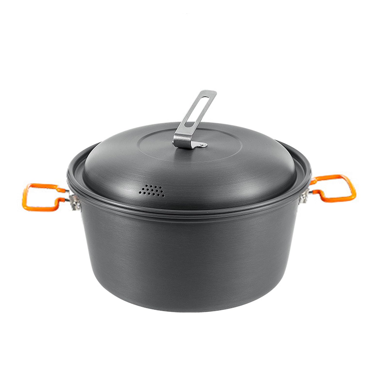 Light Weight Camping Picnics Cooking Pots Outdoor Cookpot 4.5L Aluminum Alloy Camping Cookware Camping Hanging Soup Pots