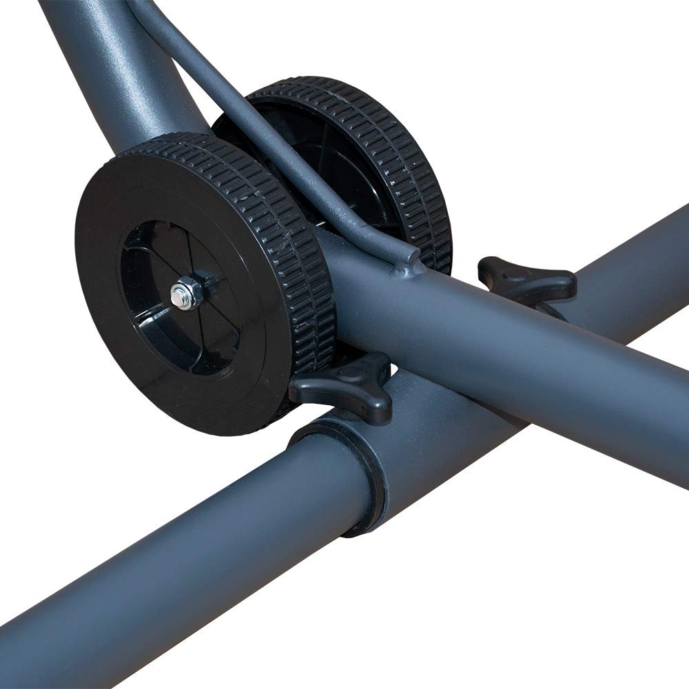 Lola Brasil UNIVERSAL Grande Light Hängemattengestell aus Metall mit Rad, anthrazit