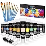 UNPERRE KID'S POTENTIALS-RATEL Acrylfarben sind ungiftig mit der nationalen Sicherheitszertifizierung ASMI und EN-71. Die Kreativität von Kindern kann durch dieses kinderfreundliche Design motiviert werden, beispielsweise eigene Kunstprojekte zu entwerfen oder selbst zu gestalten.