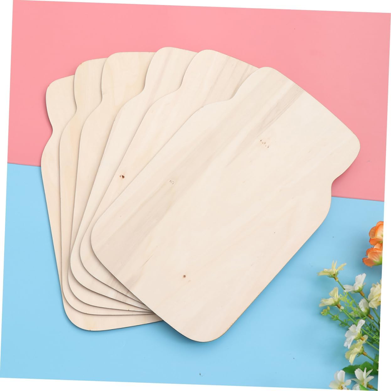 jojofuny 8pcs Bottle-Shaped Wooden Slices for Crafts Blank Cutouts for Painting Scrapbooking and Holiday Decorations High Smooth Finish