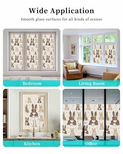 Película de privacidad para ventana ARTSHOWING beige 17.7"x39.3" miniatura 7