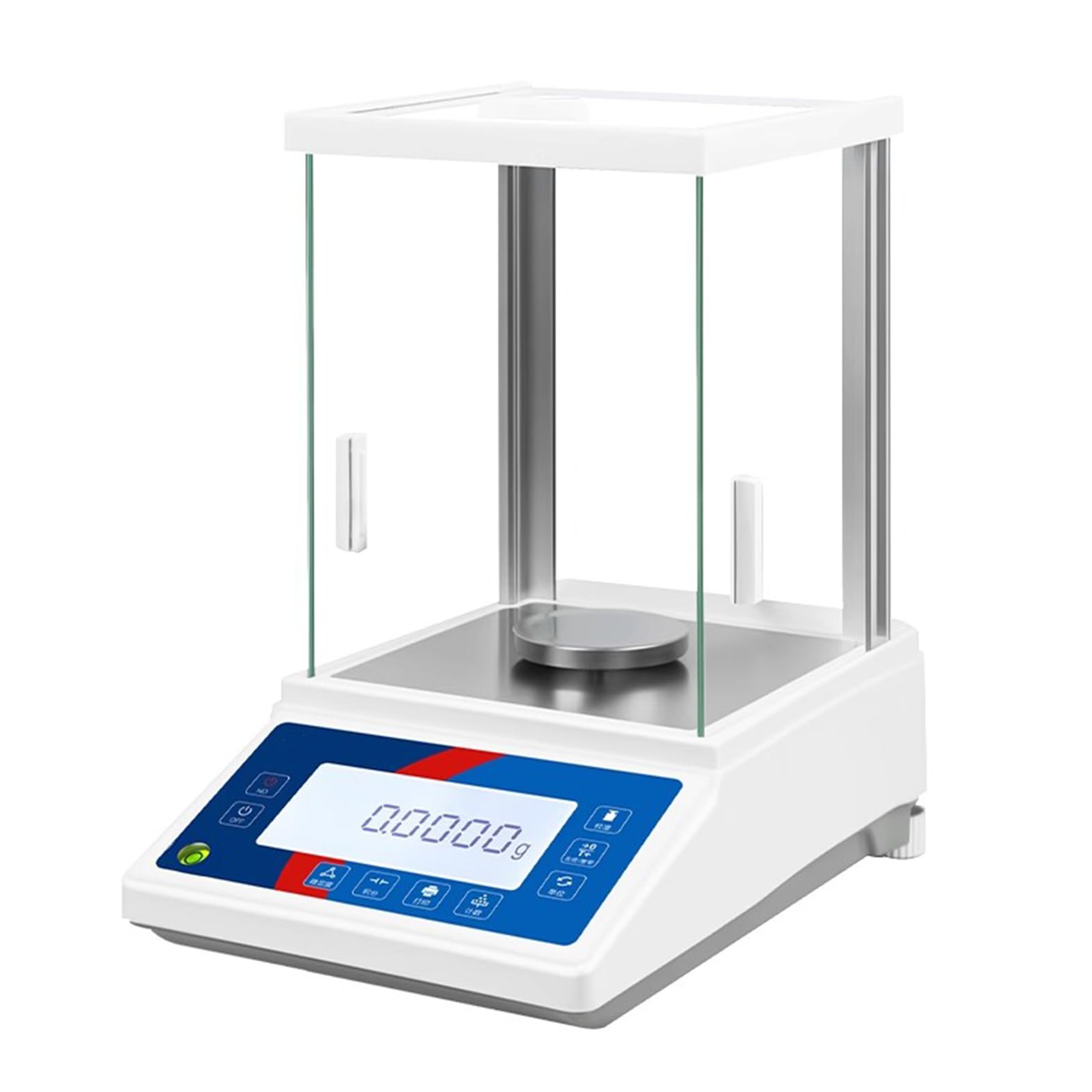 Balanza analítica de precisión de 0,1 mg, báscula electrónica digital con pantalla LCD, parabrisas, RS232, para investigación científica de joyería