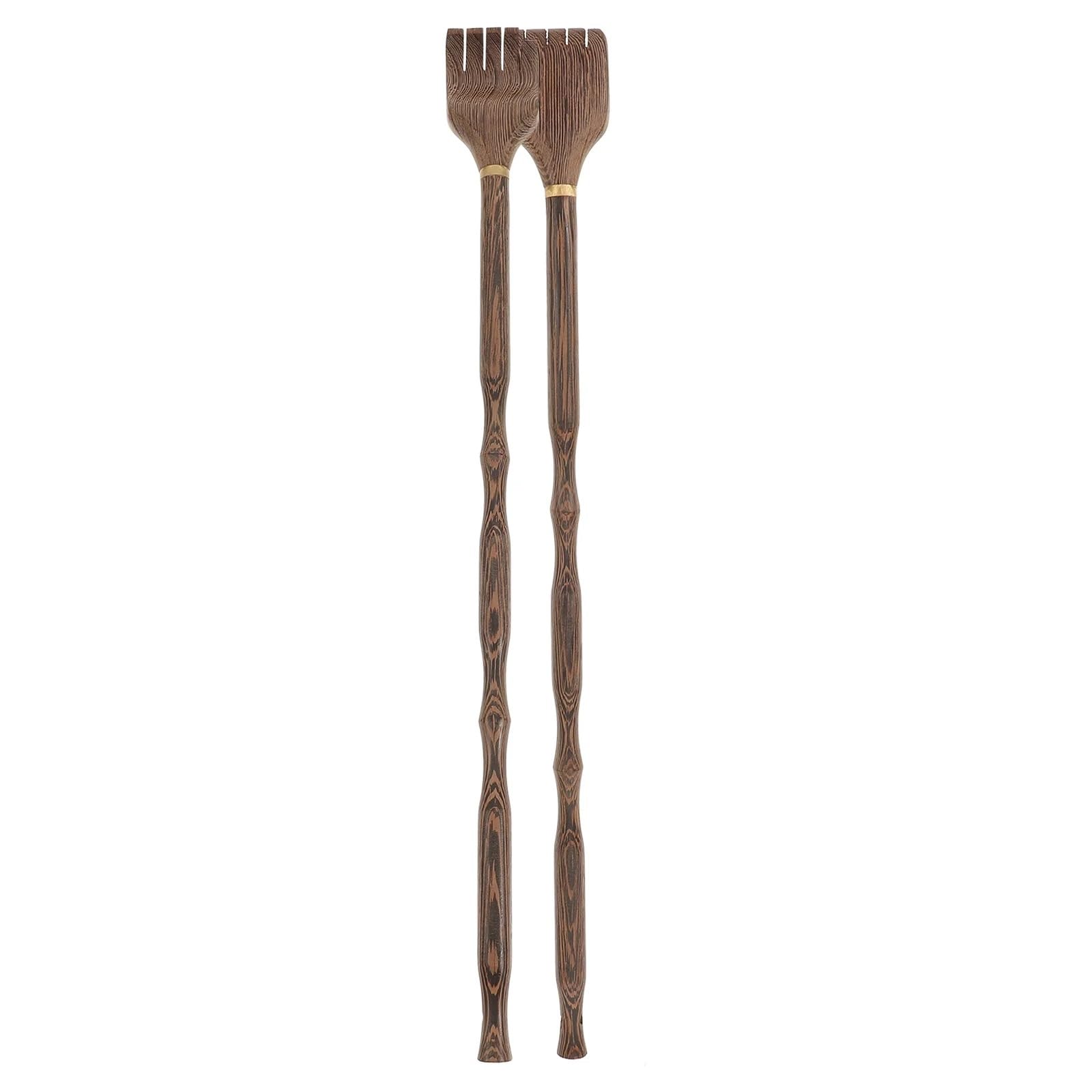 Rascador Trasero Rascador de Espalda de Mano, masajeador Manual de Espalda, rascadores de Espalda extendidos, masajeador de Espalda de Madera, 2 uds.