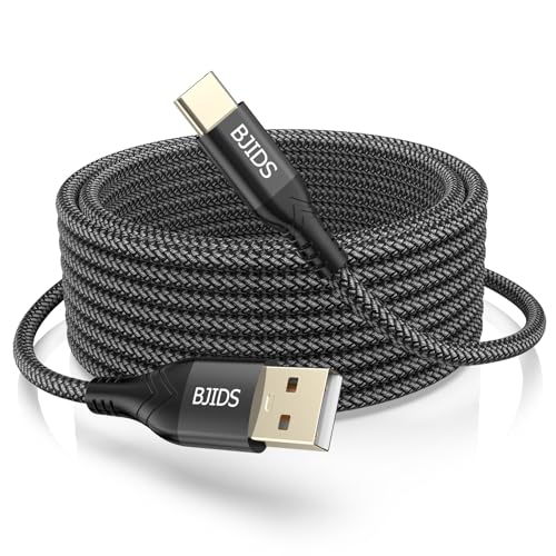 USB C Kabel 4M Schnelles Laden,langes USB A zu C Kabel f&uuml;r Google Pixel 4 XL,Samsung S10 S9 Plus S8,Galaxy Note 10,LG V30,geflochtenes Ladekabel Typ C Fit Nintendo Switch Wall Charge-Schwarz