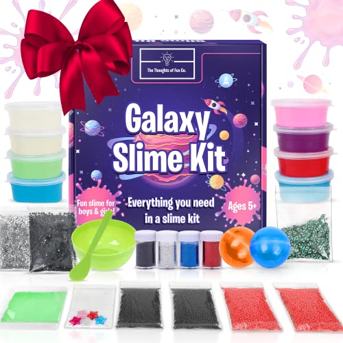 Galaxy Slime Kit for Boys Girls- STEM Premade Slime Glow in The Dark - Sensory Toys for Boys and Girls Aged 5 6 7 8 9 10 11 12 - Great Arts and Craft Science Kit with DIY Slime Supplies Galaxy Slime Kit for Boys Girls- STEM Premade Slime Glow in The Dark - Sensory Toys for Boys and Girls Aged 5 6 7 8 9 10 11 12 - Great Arts and Craft Science Kit with DIY Slime Supplies