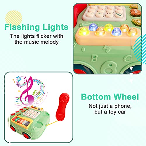 HOMCENT Muziekspeelgoed voor jonge kinderen, voor baby's van 6, 9, 12, 18 maanden, speelgoed telefoon voor kinderen van… - Image 5