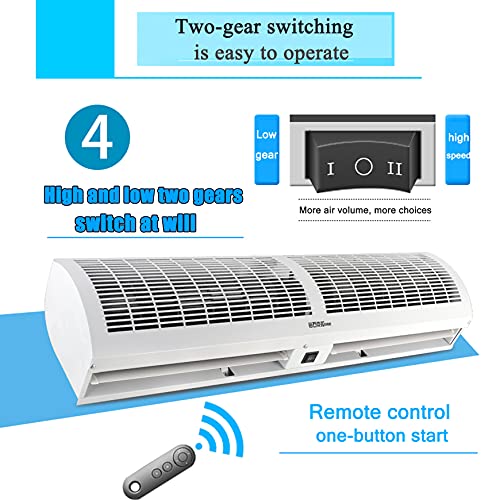 Luchtgordijn Voor Binnen Kan Het Luchtgordijn Effectief Blokkeren, Geluidsarm Stil Luchtgordijn Hoog En Laag Schakelen… - Image 4