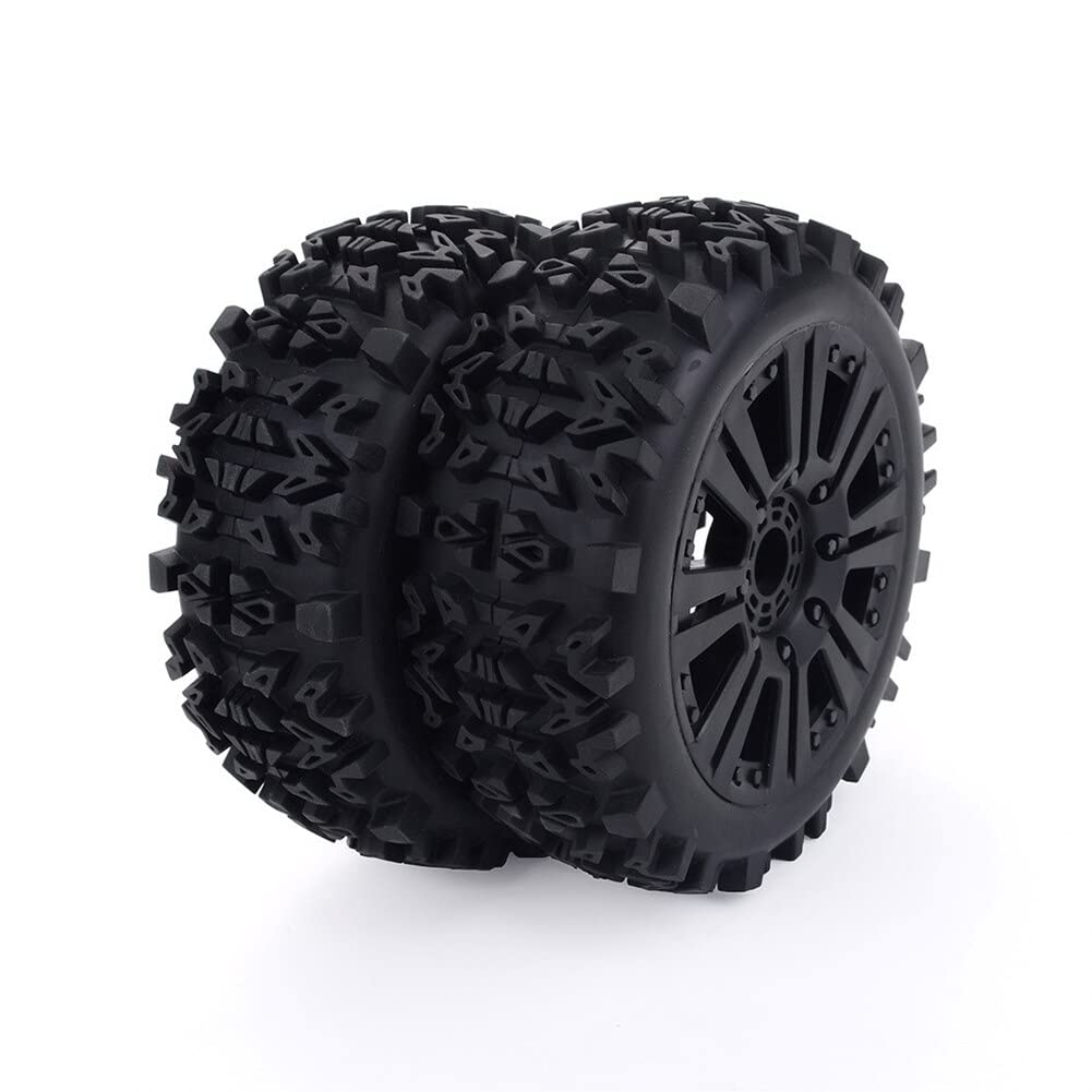【Części zabawki zdalnego sterowania】 17mm piasta felga i opony opona do 1/8 Off-Road RC Car Buggy Redcat Team Losi VRX HPI Kyosho HSP Carson Hobao -Materiały przyjazne dla środowiska ( Color : 1set )