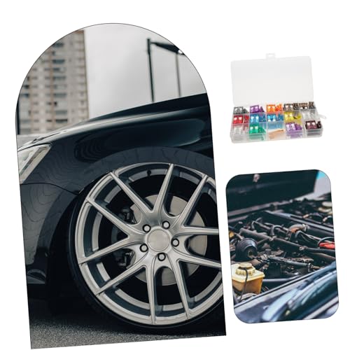 Kit de reemplazo de fusibles IMIKEYA, 150 piezas para automóvil, camión, RV y motocicleta, variedad estándar de bajo perfil, con caja organizada de almacenamiento miniatura 6