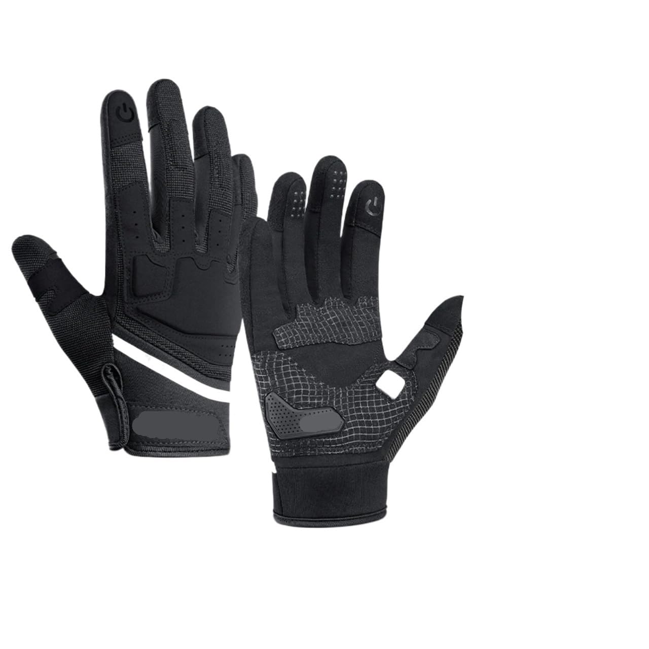 Gants d'escalade Gants de Cyclisme d'hiver Thermiques Chauds Coupe-Vent Doigt Complet imperméable Gants d'escalade de vélo for Hommes Femmes pour Escalade(Black,L)