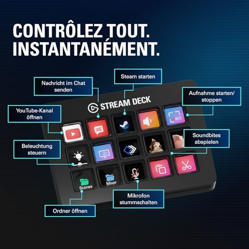 Elgato Stream Deck Scissor Keys – Workflow-Controller Mit Anpassbaren Makrotasten Für OBS, Twitch, Discord, Teams, Photoshop Und Mehr: Windows 10, Macos 13 Oder Neuer 6