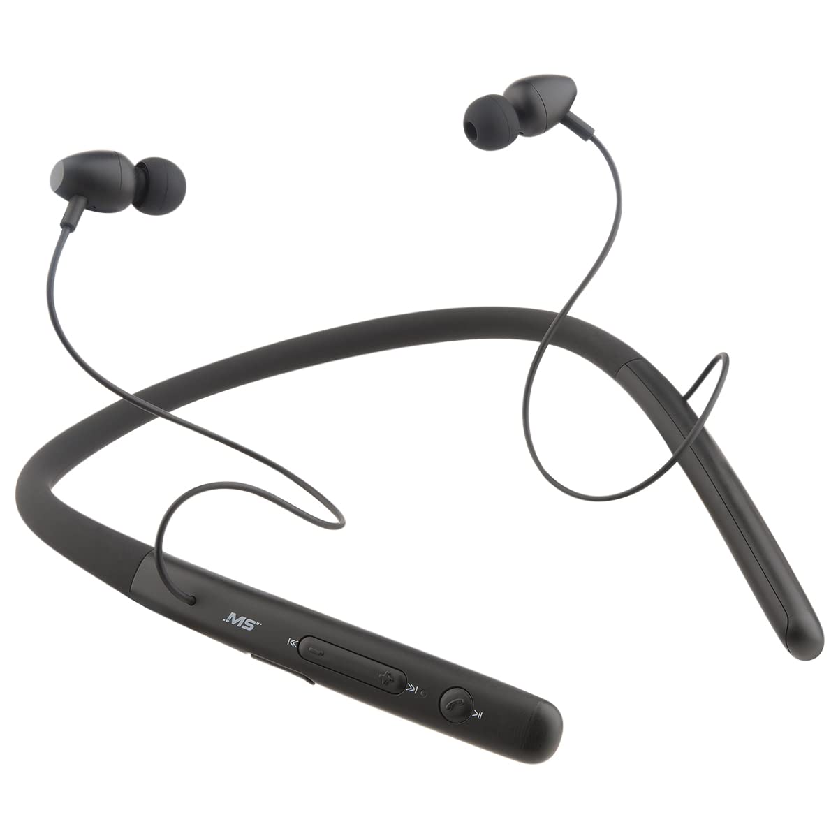 MobileSpec Premium Lightweight Bluetooth Neckband - Black by Mobile Spec – Regular, Plastic, Black, Model MBS11306