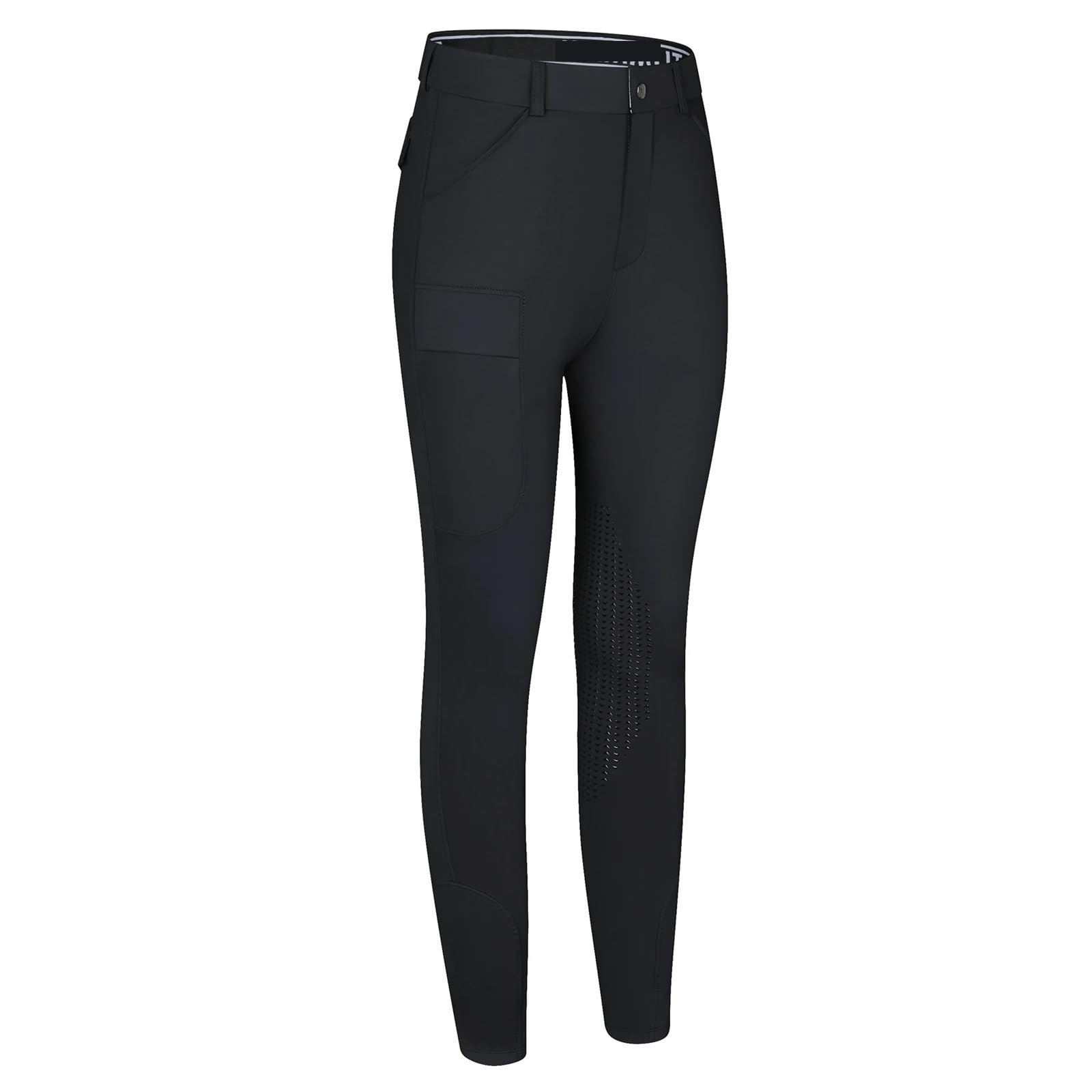 Pantaloni da Equitazione Uomo in Silicone; Uomo; Jodhp ad Alta Elasticità, vestibilità Attillata e Asciugatura Rapida; Silicone