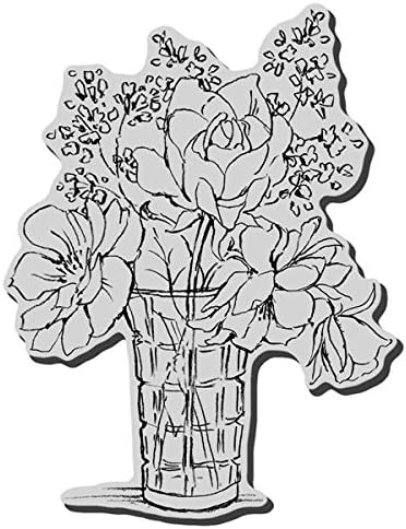 Amazon Co Jp Stampendous しがみつくスタンプ花瓶の花束 文房具 オフィス用品