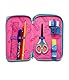 Seven Federmäppchen, Mäppchen, mehrfarbig, Federtasche für Schreibwaren, Etui mit Stiften, Kugelschreiber, & mehr, 3 Fächer, Mädchen & Jungen, Schule - Grundschule, XXL, TRENDY HEART GIRL