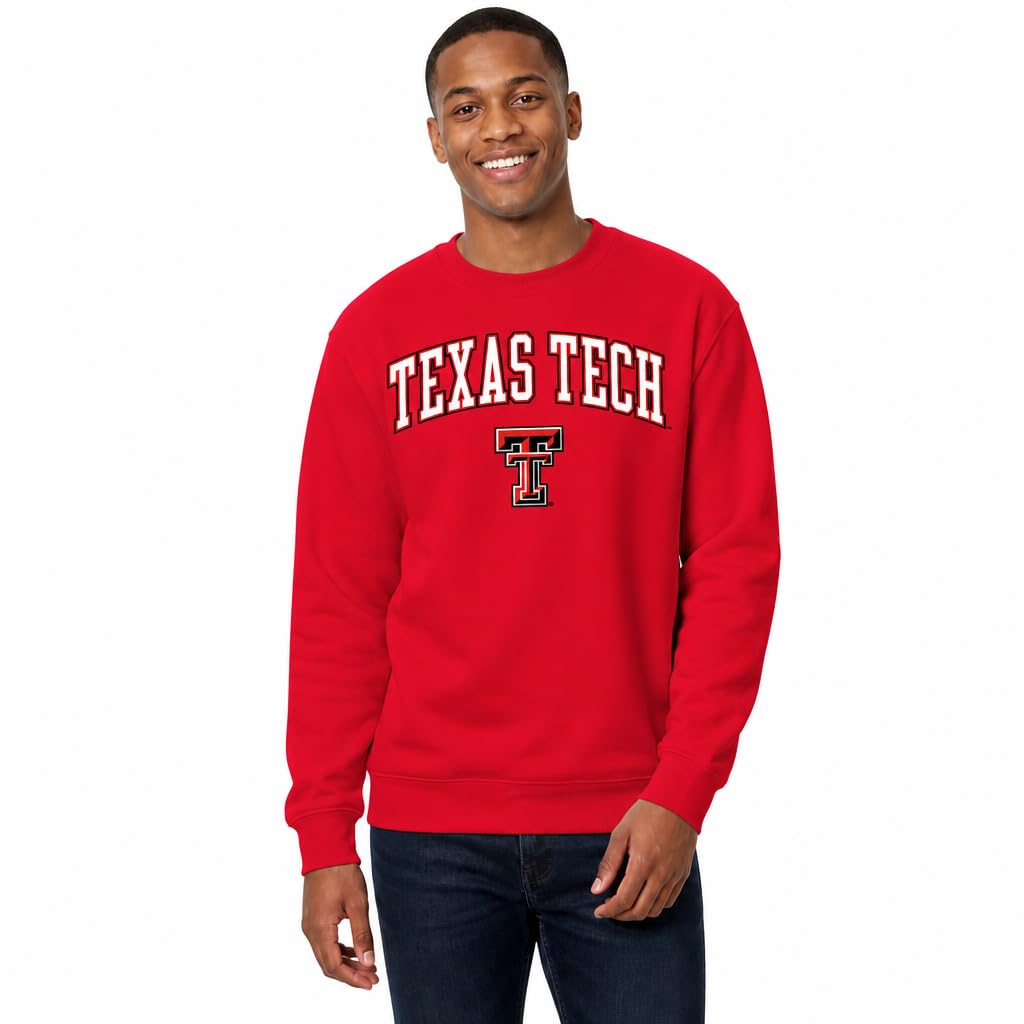 NCAA College Sweatshirt Fleece Crewneck Pullover for Men and Women