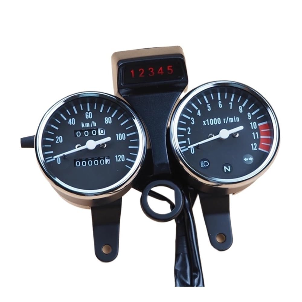 Contachilometri Contagiri Moto Tachimetro Contagiri Indicatore Livello Carburante 12V LED Strumento Per GN125 GN 125 125cc