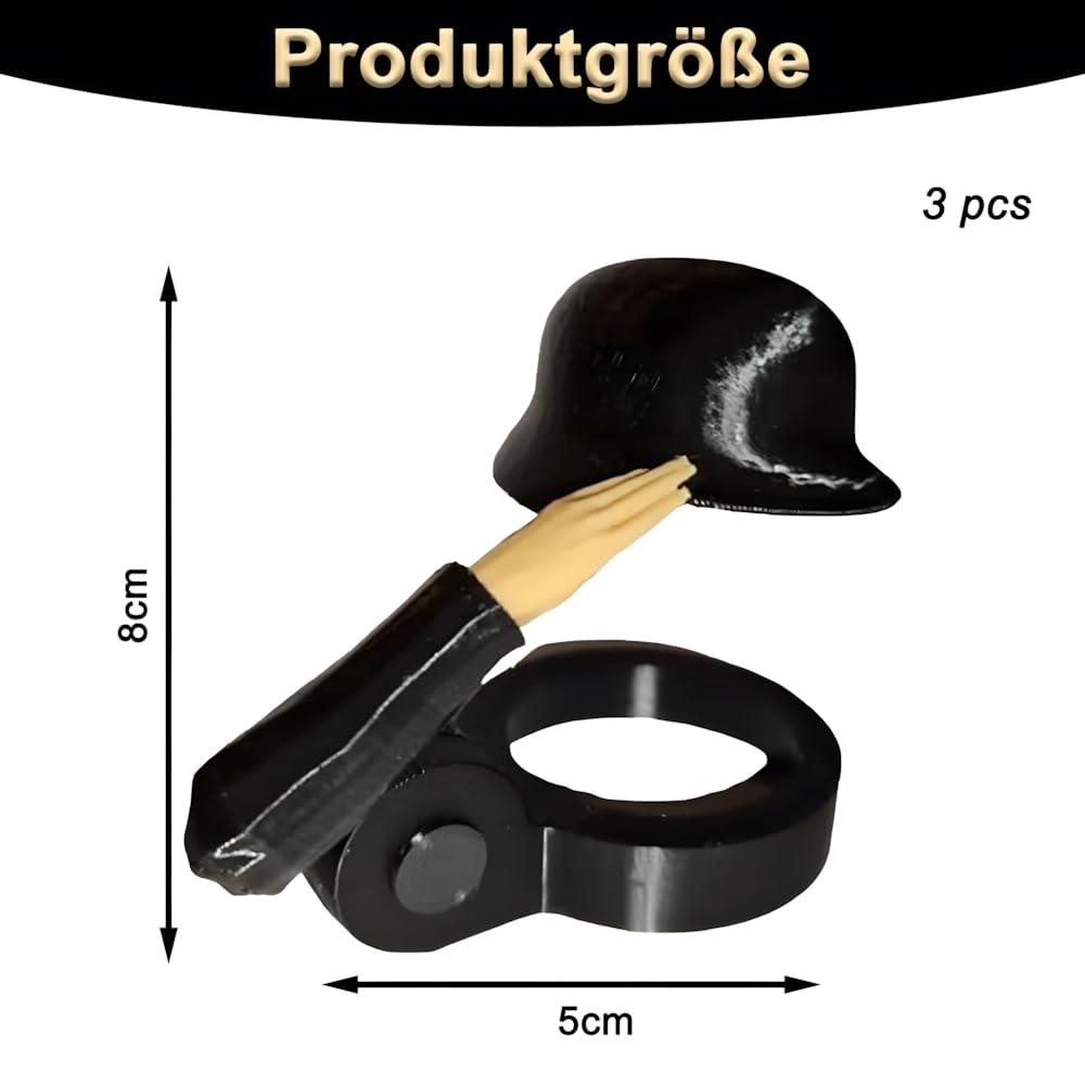 Soldat Salute Bier Bierflaschen Helm Flaschenverschluss, Wiederverwendbar Soldier Salute Beer Bottle Helmet, Staubdichte Lustiger Dekorative Kappen,Flaschendeckel für Aktive Soldaten-Liebhaber